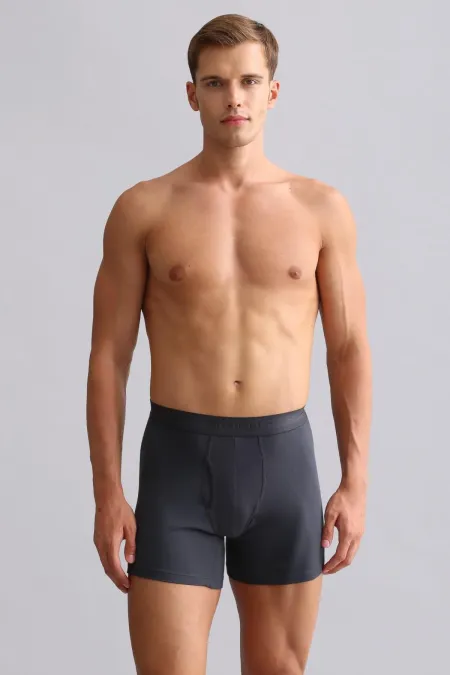 Mısırlı Modal By TENCEL SPARTACUS PLUS PERFORMANCE Long Boxer Antrasit