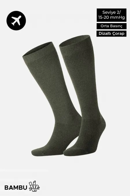 Unisex Bamboo Flight and Pilot Knee-High Socks with Special Strengthening Technology, Khaki Unisex Bamboo Flight and Pilot Knee-High Socks with Special Strengthening Technology, Khaki