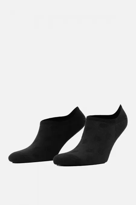 Mısırlı Kadın Bambu Tekli Yazlık No Show Çorap Siyah