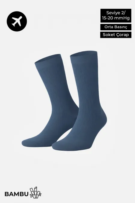 Egyptian Unisex Bamboo Flight and Pilot Socks with Special Tightening Technology, Navy Blue Egyptian Unisex Bamboo Flight and Pilot Socks with Special Tightening Technology, Navy Blue