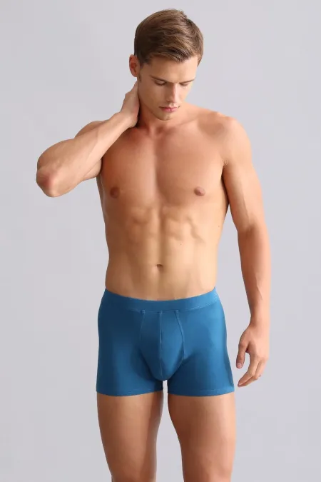 Boxer égyptien BAMBOO ZEUS coupe classique, couleur pétrole