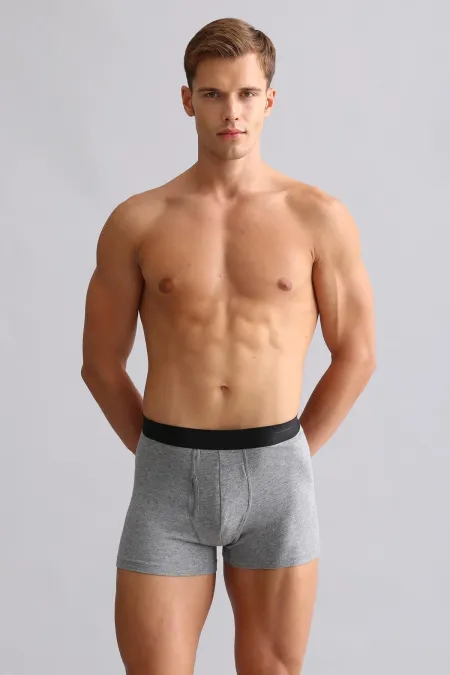 Mısırlı Modal By TENCEL SPARTACUS PLUS PERFORMANCE Boxer Light Grey Melange