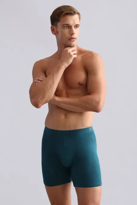 Mısırlı BAMBOO ZEUS Regular Fit Long Boxer Fit Green