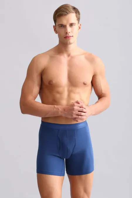 Mısırlı Modal By TENCEL SPARTACUS PLUS PERFORMANCE Long Boxer Gece Mavisi