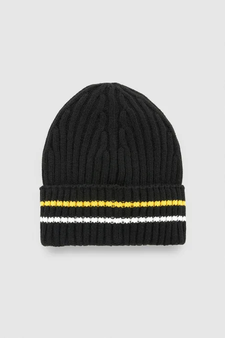 Bonnet rayé égyptien pour homme - Jess Noir