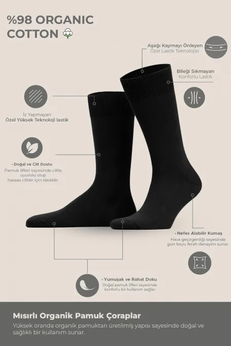 Chaussettes noires unies en coton pour homme, lot de 6 paires, ultra-fines.