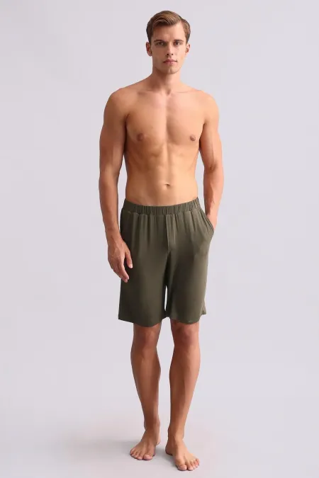 Pyjama Short Modal Homme Kaki