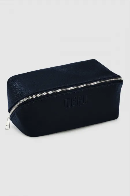 Sac en cuir pour homme bleu marine