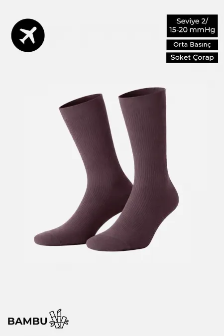 Egyptian Unisex Bamboo Flight and Pilot Socks with Special Tightening Technology, Lavender Egyptian Unisex Bamboo Flight and Pilot Socks with Special Tightening Technology, Lavender