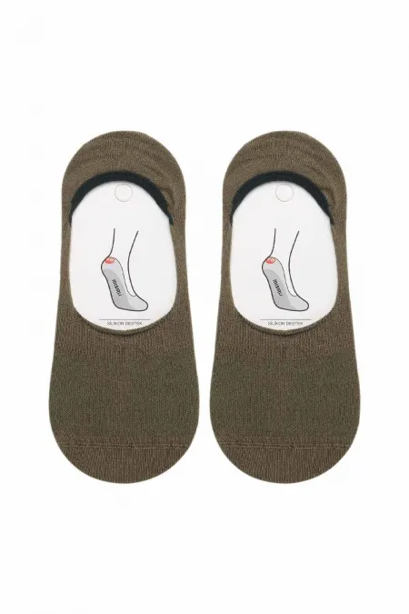 Mısırlı Kadın Bambu Tekli Yazlık Babet Çorap Haki