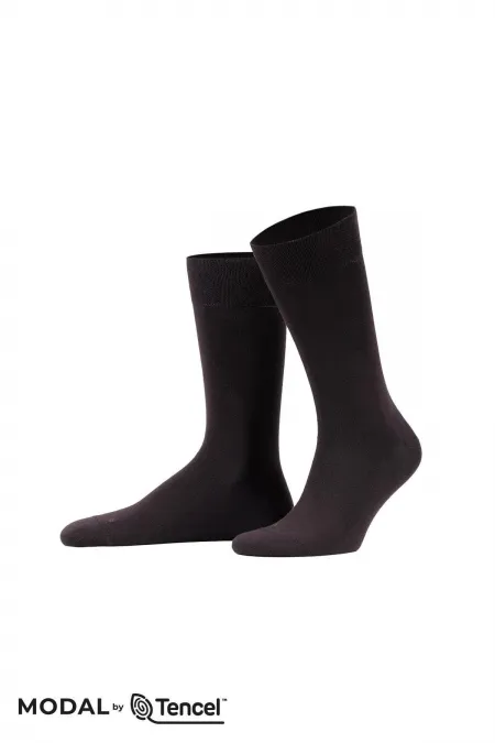 Chaussettes ergonomiques à une seule chaussette en modal pour homme, marron, de fabrication égyptienne