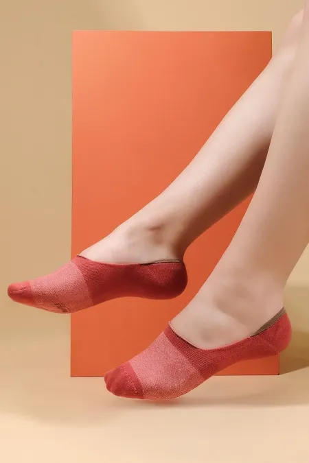 Chaussettes de ballet d'été simples en modal pour femmes égyptiennes, couleur terre cuite