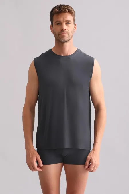 Mısırlı BAMBU ZEUS Regular Fit Bisiklet Yaka Sporcu Atlet / T-Shirt Antrasit Mısırlı BAMBU ZEUS Regular Fit Bisiklet Yaka Sporcu Atlet / T-Shirt Antrasit