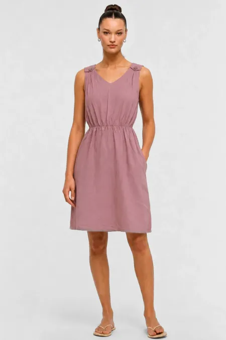 Robe courte à bretelles pour femme égyptienne, rose Robe courte à bretelles pour femme égyptienne, rose