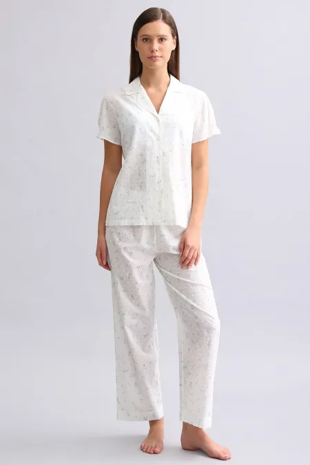 Chemise blanche à manches courtes en voile pour femme égyptienne