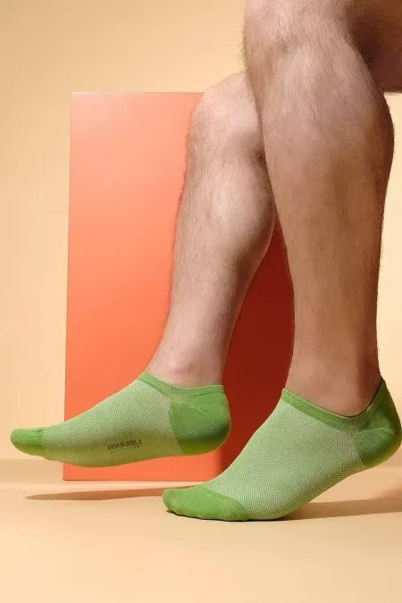 Mısırlı Erkek Modal Tekli Yazlık No Show Çorap Yeşil