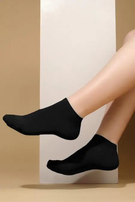 Chaussettes d'été noires en coton simple pour femmes égyptiennes