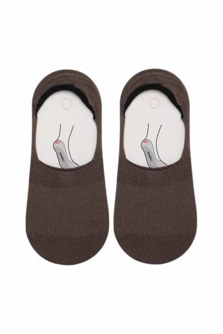 Mısırlı Kadın Bambu Tekli Yazlık Babet Çorap Kahverengi