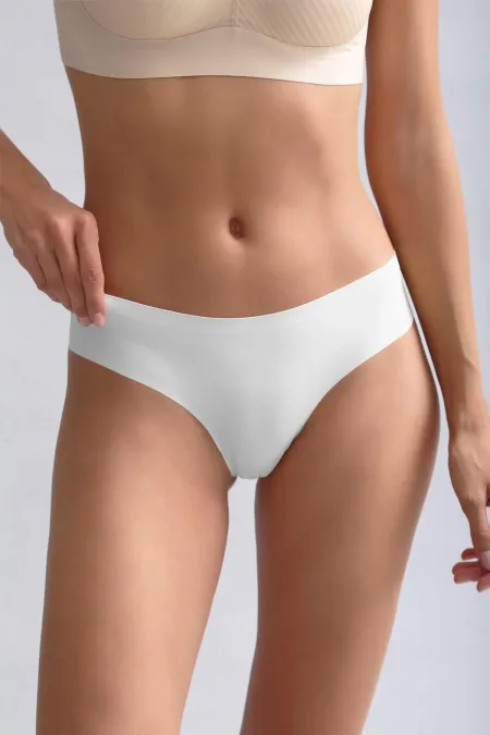 Culotte invisible égyptienne blanche découpée au laser
