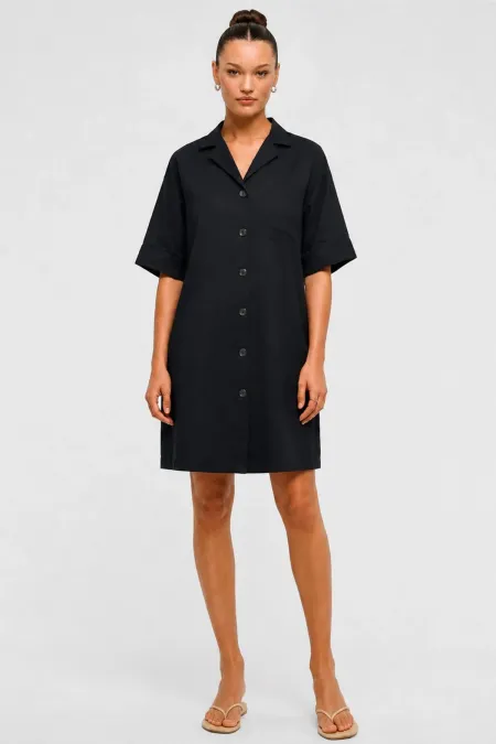 Robe tunique noire à manches courtes pour femme égyptienne Robe tunique noire à manches courtes pour femme égyptienne