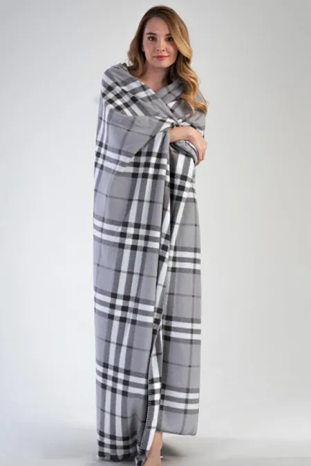 Mısırlı Unisex Polar Battaniye Gri