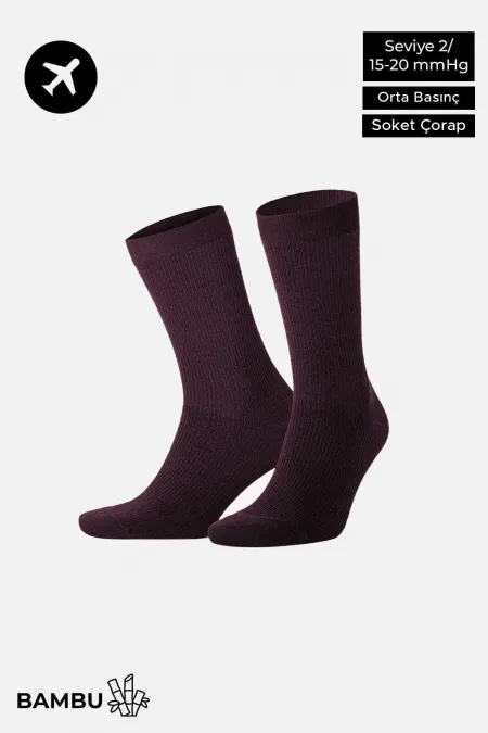 Egyptian Unisex Bamboo Flight and Pilot Socks with Special Tightening Technology, Purple Egyptian Unisex Bamboo Flight and Pilot Socks with Special Tightening Technology, Purple
