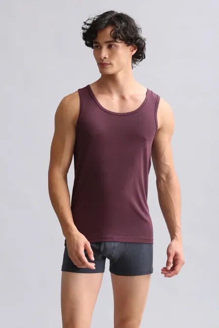 Mısırlı Modal By TENCEL HERCULES Slim Fit Basic Atlet Mor