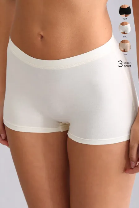 Boxers Modal By TENCEL ANNA d'Égypte, noir-beige-écru