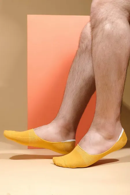 Mısırlı Erkek Bambu Tekli Yazlık Babet Çorap Sarı