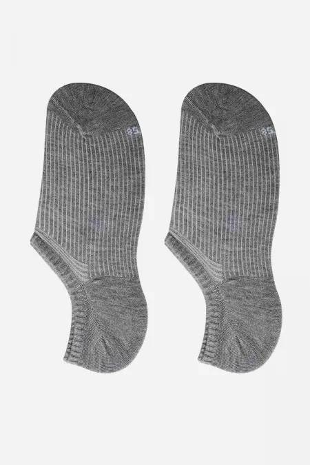 Mısırlı Kadın Bambu Tekli Yazlık No Show Çorap Gri