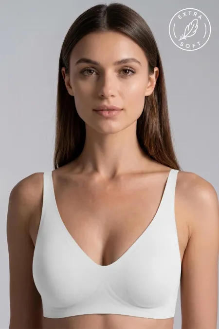 Egyptian Laser Cut Bra, Off-White