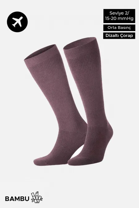 Unisex Bamboo Flight and Pilot Knee-High Socks with Special Firming Technology, Lavender Unisex Bamboo Flight and Pilot Knee-High Socks with Special Firming Technology, Lavender