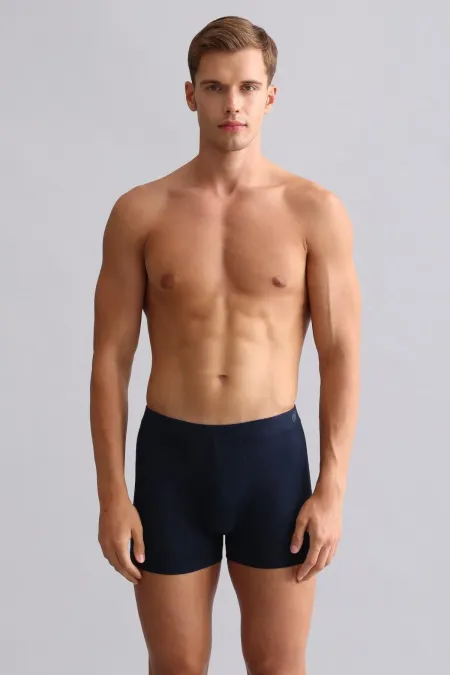 Boxer bleu marine Egyptian BAMBOO ZEUS coupe classique