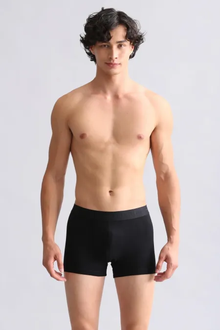 Mısırlı ORGANIC Pamuklu Compact Cotton Klasik Boxer Siyah