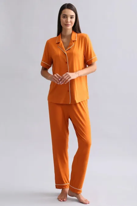 Mısırlı Kadın Modal Pijama Alt Pas Kırmızı