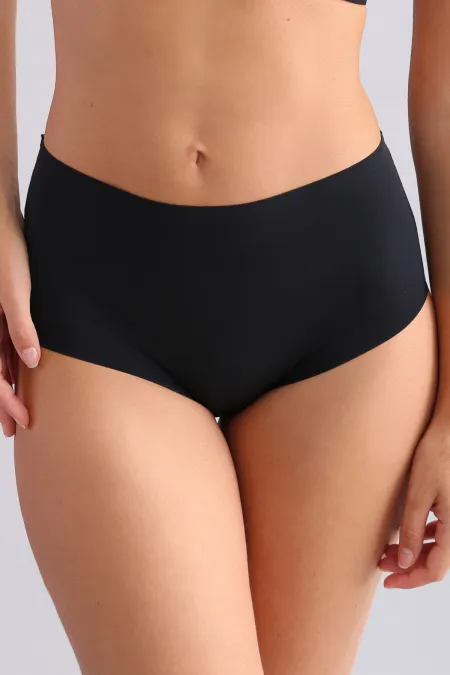 Culotte hipster égyptienne noire à découpe laser taille mi-haute