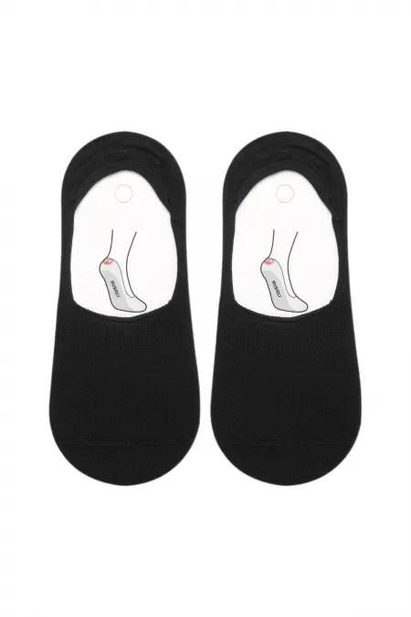 Mısırlı Kadın Bambu Tekli Yazlık Babet Çorap Siyah