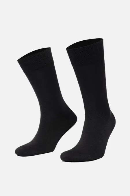 Mısırlı Men's Mercerized Single Summer Ankle Socks Dark Gray