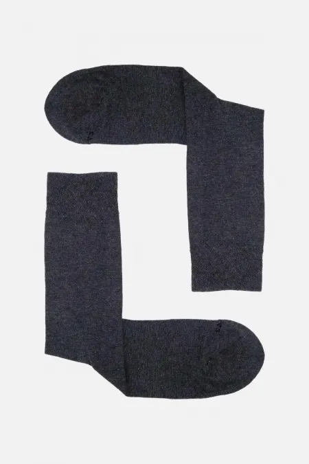 Chaussettes simples en coton biologique pour homme, grises, de fabrication égyptienne