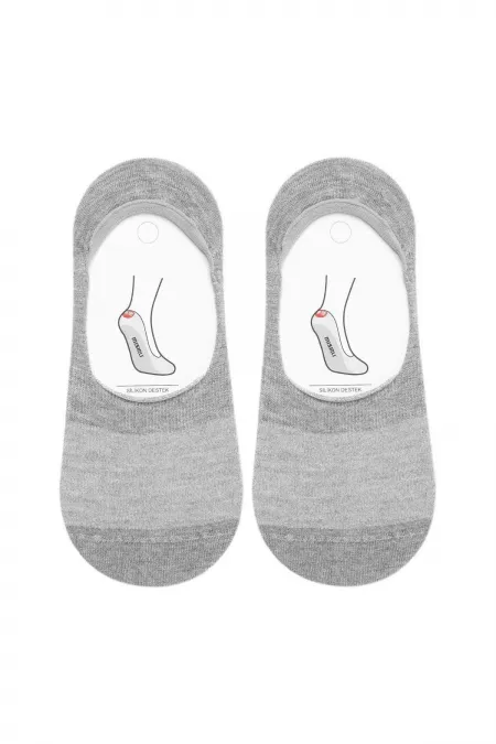 Mısırlı Kadın Bambu Tekli Yazlık Babet Çorap Gri