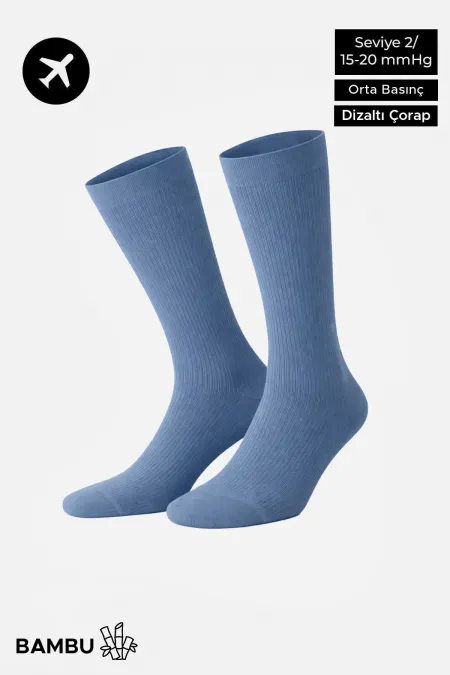 Chaussettes hautes unisexes en bambou pour aviateur et pilote, avec technologie de renforcement spéciale, bleu marine Chaussettes hautes unisexes en bambou pour aviateur et pilote, avec technologie de renforcement spéciale, bleu marine