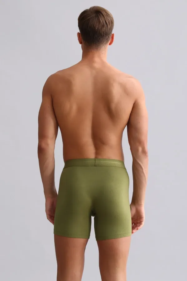 Mısırlı Modal By TENCEL SPARTACUS PLUS PERFORMANCE Long Boxer Khaki