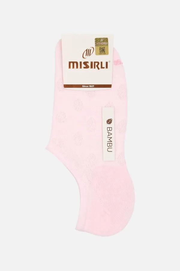 Mısırlı Kadın Bambu Tekli Yazlık No Show Çorap Pembe