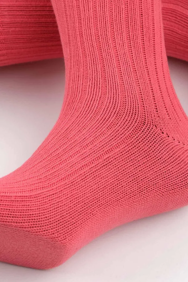 Mısırlı Unisex Pamuklu Bio Cotton Kışlık Soket Çorap Pembe