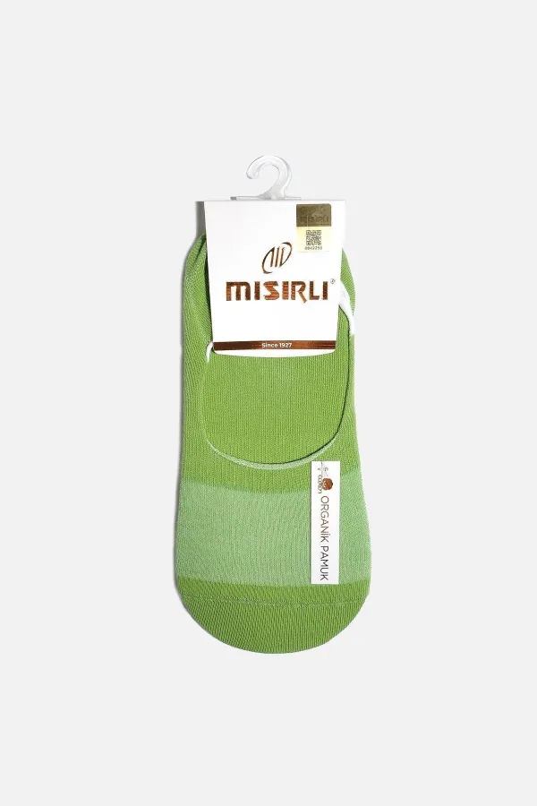 Mısırlı Women's Bamboo Single Summer Ballet Socks Green
