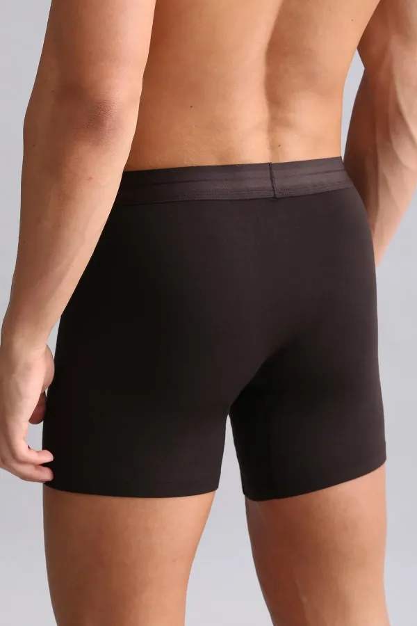 Mısırlı Modal By TENCEL SPARTACUS PLUS PERFORMANCE Long Boxer Kahverengi