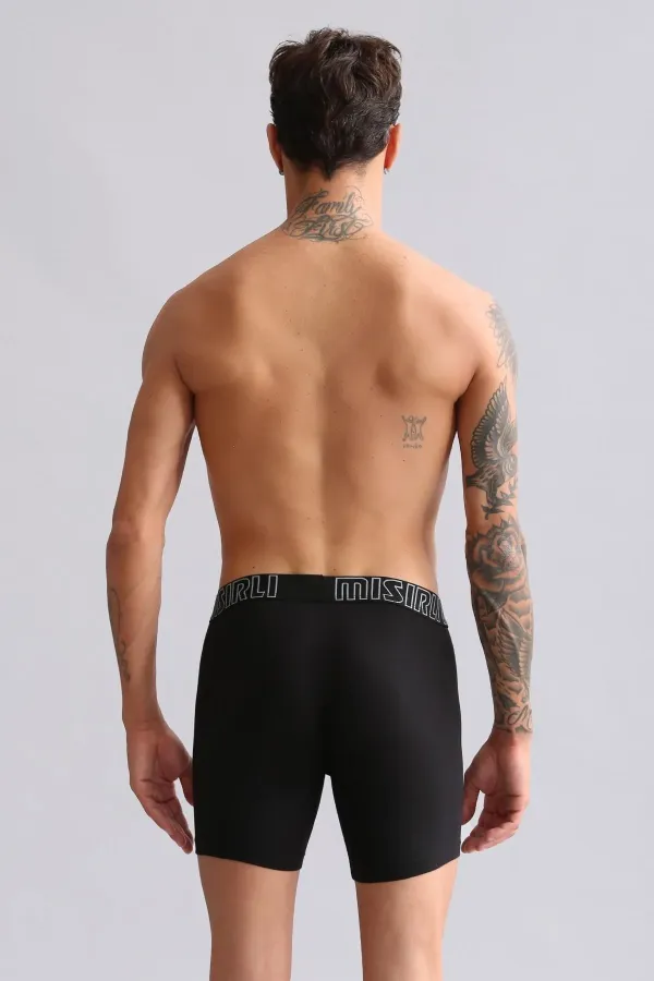 Mısırlı Modal By TENCEL SPARTACUS PERFORMANCE Long Boxer Siyah
