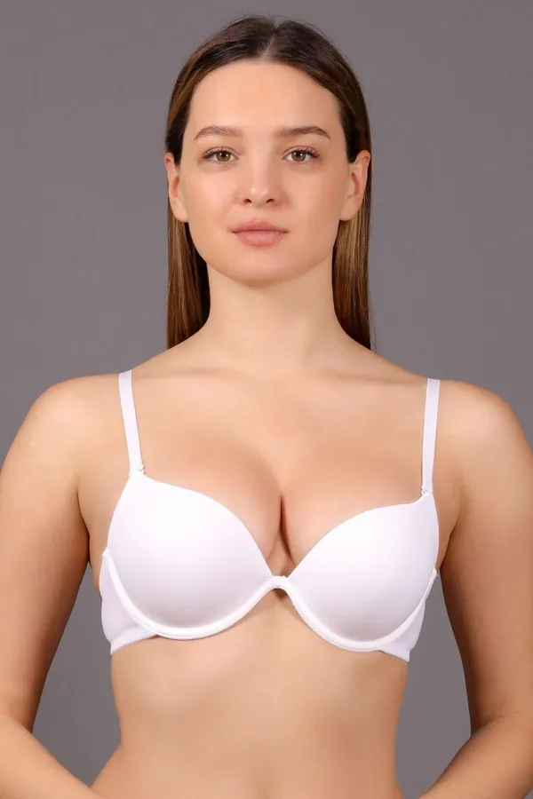 Mısırlı New Bra B Cup Extra Push Up Basic Sütyen Beyaz