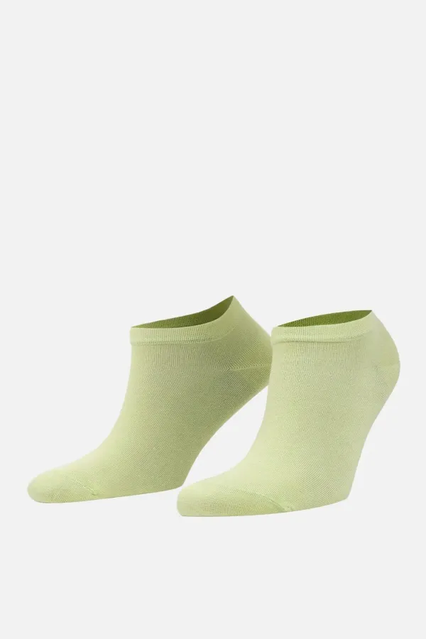 Mısırlı Women's Bamboo Single Summer Ankle Socks Green