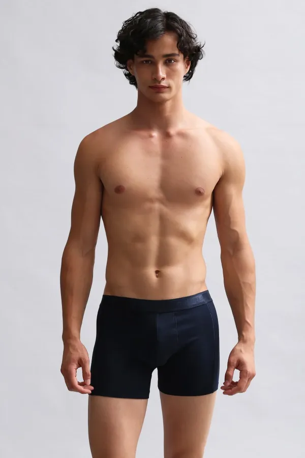 Mısırlı Modal By TENCEL Compact Cotton Classic Boxer Shorts Navy Blue